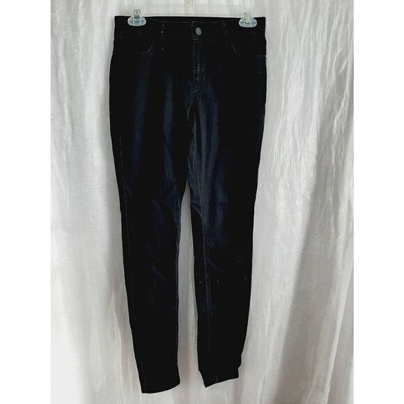 Old Navy black denim sz 4 super skinny mid rise jeans - Picture 1 of 4